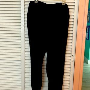 Black Linen Flax Pants
